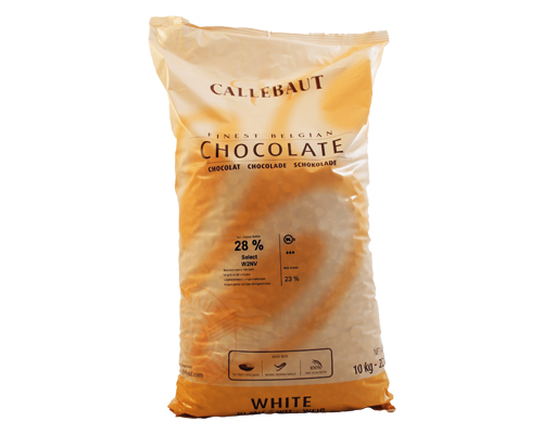 Chocolat Blanc W2 28% pistoles de 2.5 kg ou 10 kg Callebaut - Callebaut